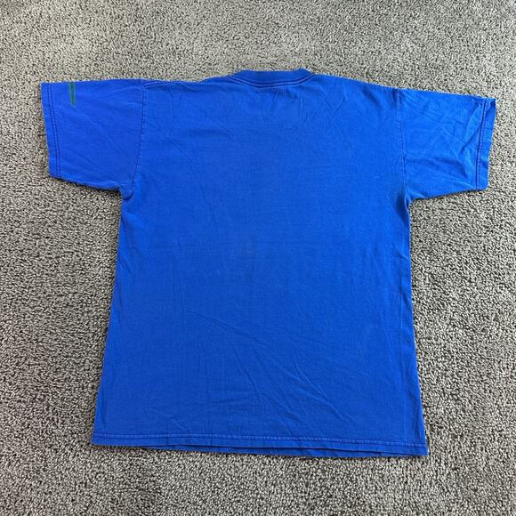 Spider Man Shirt Mens Medium Blue Red Short Sleeve Universal Studios Super Hero* - Picture 7 of 12